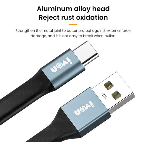 2 in 1 USB Mobile Data Cable Portable Short Mini Keychain-Veeddydropshipping