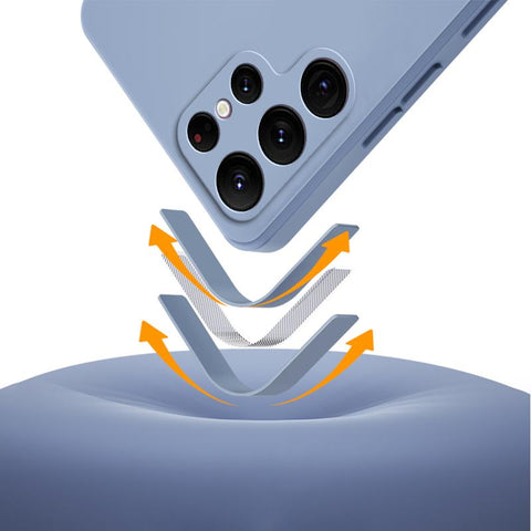 Square Liquid Silicone Case for Samsung Galaxy S23 Plus Ultra 360 Protective-PA00222-Veeddydropshipping
