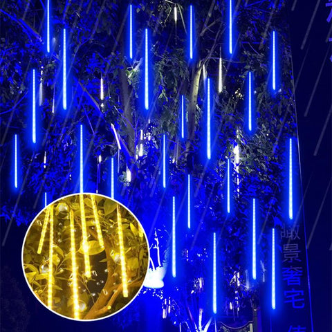 Outdoor LED Meteor Shower Lights Falling Rain Drop Fairy String Light-TI00942-Veeddydropshipping