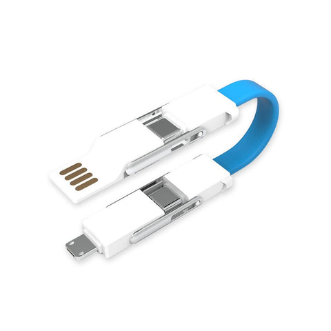 4 in 1 Charging Cable-Ultra Portable Charging/Keychain Cable -CE01126-Veeddydropshipping