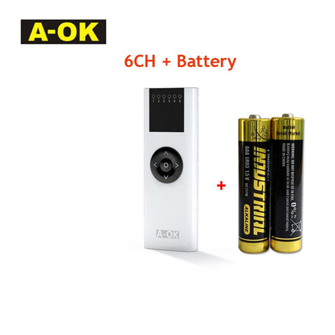 A-OK AC114 01/02/06/16 Channel Handheld Wireless Emitter for A OK RF433-TI01067-Veeddydropshipping