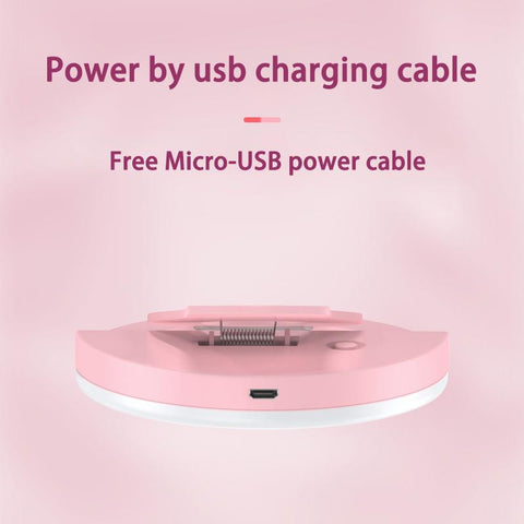 USB Rechargeable LED Selfie Ring Light Mobile Phone Fill Light Lens LED Selfie Lamp Ring-PA00798-Veeddydropshipping