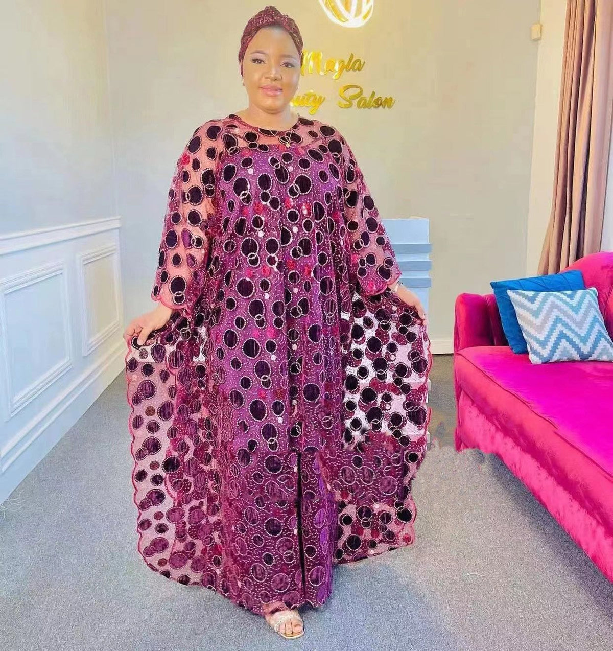 African Women Clothing Dashiki dresses-WF01540-Veeddydropshipping