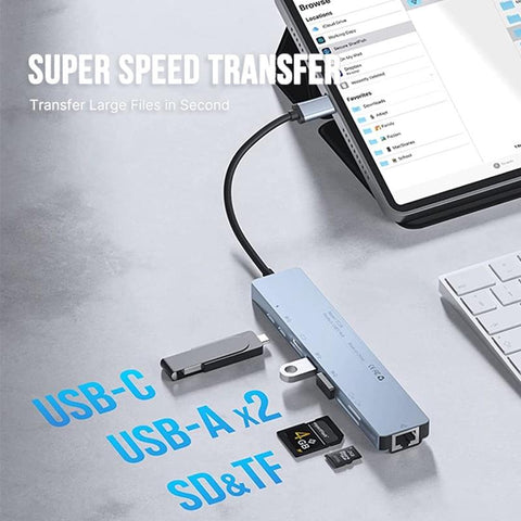 Station Hub  Adapter HDMI SD/TF Card Reader-CO00249-Veeddydropshipping