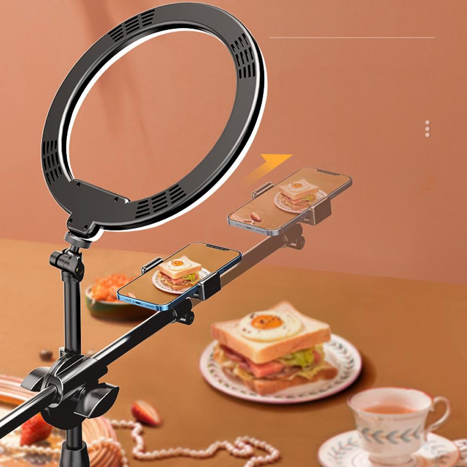LED Ring Light Mobile Phone Live Broadcast Bracket Tripod Boom Arm -CE00509-Veeddydropshipping