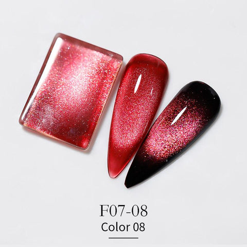 Crystal Cat Eye Gel Nail Polish 9D Aurora Cat Eye Gel -BH00992-Veeddydropshipping