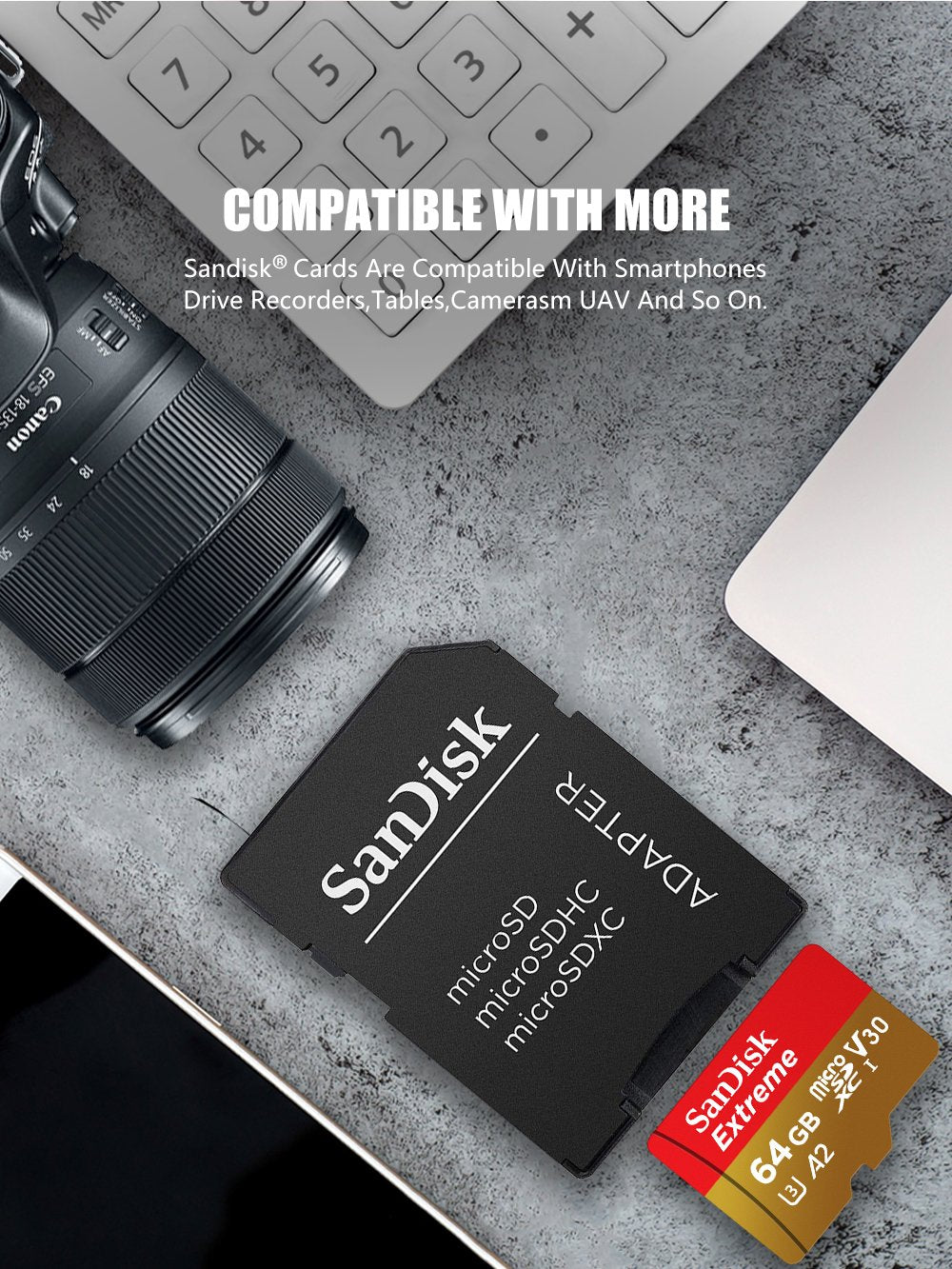 Extreme Micro Memory Card With SD Adapter-CO00860-Veeddydropshipping