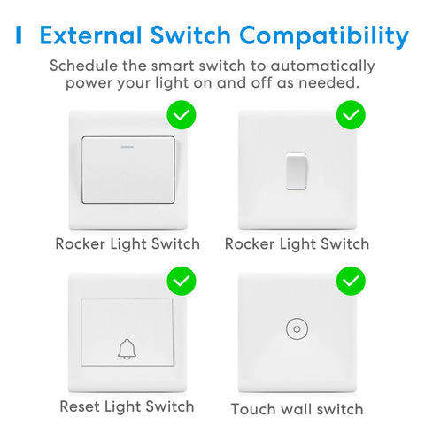 Meross Homekit WiFi In-Wall Smart DIY Switch Wireless 1 Gang 1 Way Light-TI01142-Veeddydropshipping