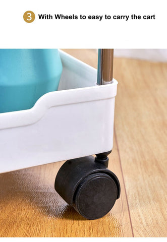 Durable Rolling Storage Shelf Movable Gap Storage Rack-HA01679-Veeddydropshipping