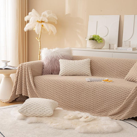 Soft Sofa Cover Slipcover Fleece Sofa Towel Blanket-HA00449-Veeddydropshipping