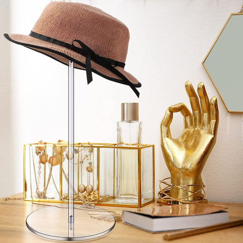 Hat Holder Decorative Clear Acrylic Wig Holder Rack-HA00900-Veeddydropshipping