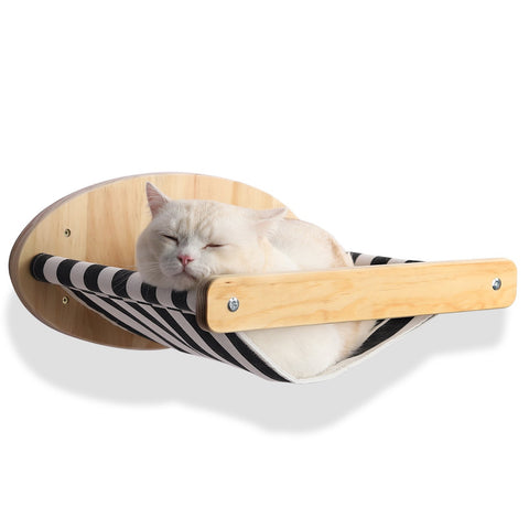 Solid Wood Cat Wall Mounted Climbing Frame-HA01440-Veeddydropshipping