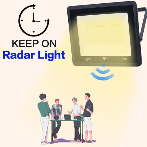 Radar LED Floodlight Outdoor PIR Sensor Light AC220V 10W 20W 30W-TI00873-Veeddydropshipping