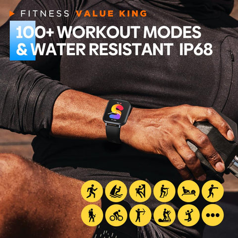 Sport Monitoring Notifications Voice Assistant Smartwatch Men-JW00858-Veeddydropshipping