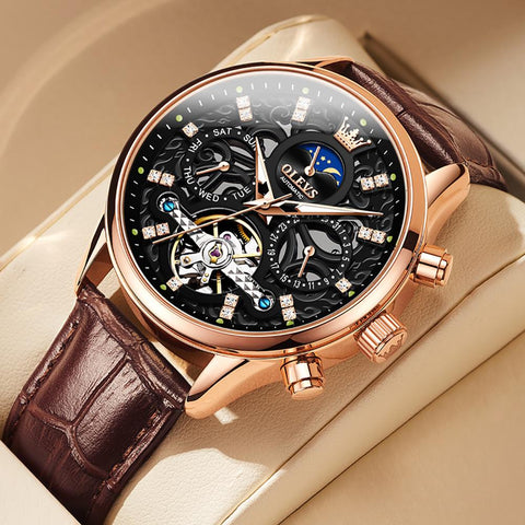 Watches for Men Automatic Mechanical Watch Waterproof -JW00626-Veeddydropshipping