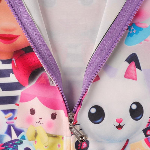 2-16Y Cartoon Gabby Dollhouse Cats Clothes Kids Pullover Jacket with-TB00983-Veeddydropshipping