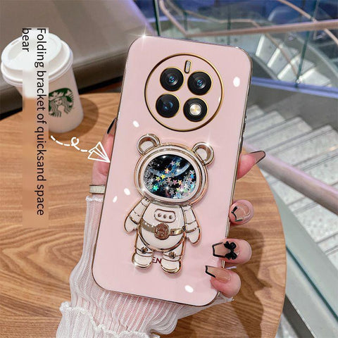 Quicksand space bear kickstand phone case for Huawei Mate 50 40 30 20 10 Pro 20X Coque Stand Soft Back Cover-PA00254-Veeddydropshipping