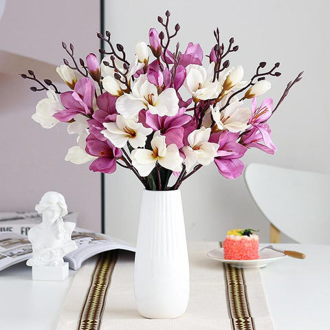 Simulation Bouquet Magnolia Home Decoration Flower-HA00722-Veeddydropshipping