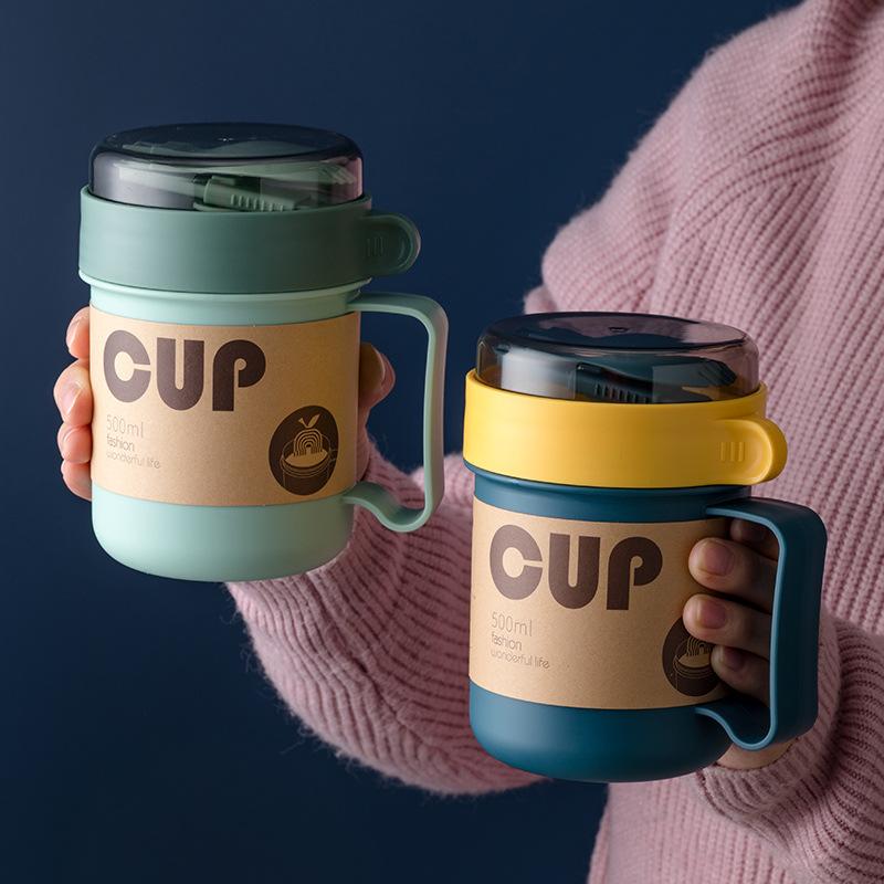 Portable Breakfast Cup Multifunction Oatmeal Cup-HA01293-Veeddydropshipping