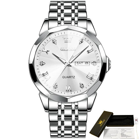 Stainless Steel Strap Waterproof Men Wristwatch Business -JW00825-Veeddydropshipping