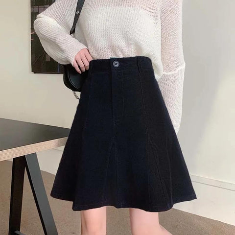 Casual High Waist Large Size Short Skirts-WF00549-Veeddydropshipping