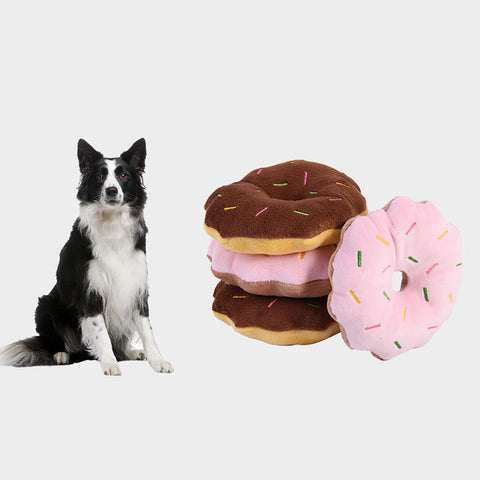 Pet Puppy Dog Donuts Squeaky Cleaning Teeth-HA01511-Veeddydropshipping