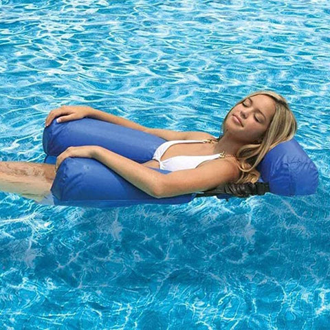 PVC Summer Inflatable Foldable Floating Row Swimming Pool Water Hammock-OS00026-Veeddydropshipping