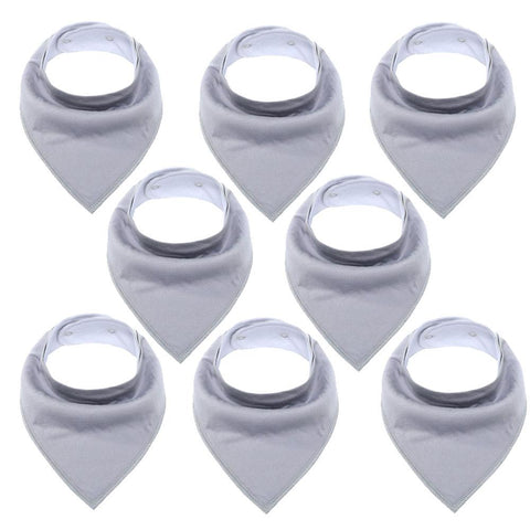 Baby Bibs,8 Packs Baby Bandana Drool Bibs, Unisex Stylish Design-TB00449-Veeddydropshipping