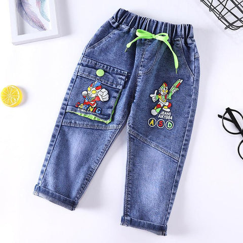 Kids Boys jeans Spring and Autumn Single Pants 2023 New Trousers-TB01307-Veeddydropshipping
