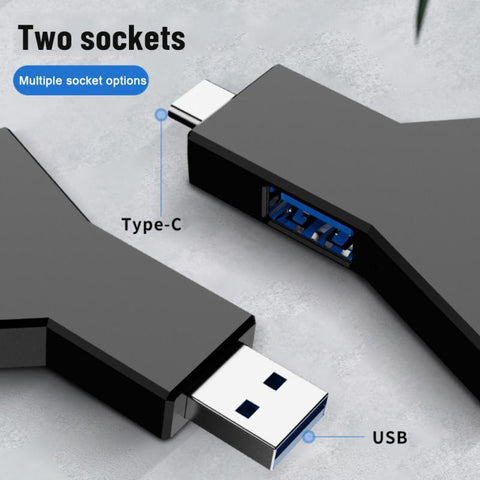 Mini Y-shaped Multi Splitter Hub Use Power Adapter Extender-CO00140-Veeddydropshipping