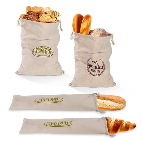 Bread Bag Reusable Large capacity Drawstring Sack-HA00911-Veeddydropshipping