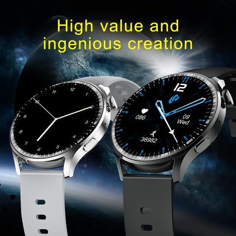 Round Screen Smartwatch NFC Bluetooth Call Sports Bracelet Heart Rate -CE00672-Veeddydropshipping
