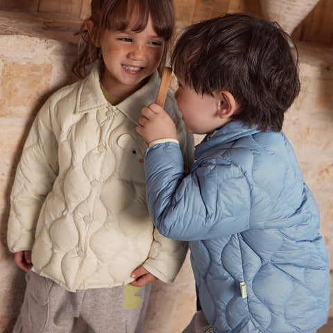 Baby Toddler Boys Girls Down Puffer Jacket Polo Collar-TB01007-Veeddydropshipping