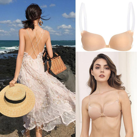 Invisible Bra Lingerie Women Backless Bikini-WF00895-Veeddydropshipping