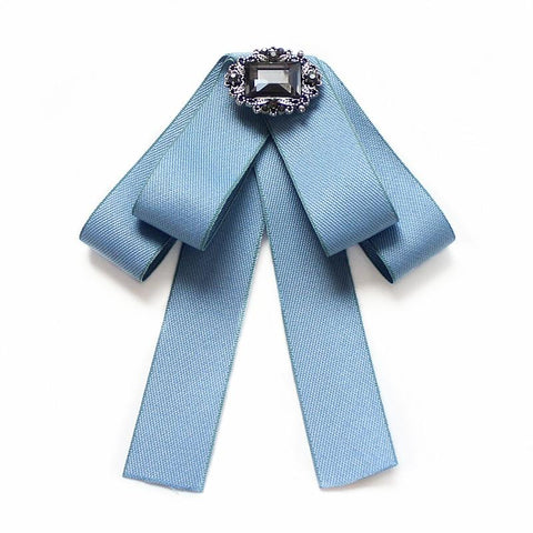 Bow Tie Brooches for Women-WF01255-Veeddydropshipping