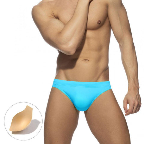 Solid Swimsuit Men 2023 Low Waist Bathing Suit Fashion Men&#39;s Swimwear Briefs -OS00076-Veeddydropshipping