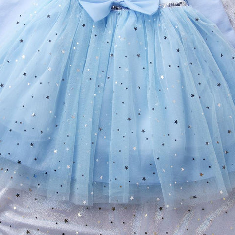 Girls Frozen Princess Dress Baby Girl Elsa Long Sleeve Pure Cotton Dress-TB00838-Veeddydropshipping