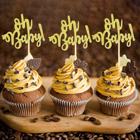 Baby Cupcake Topper Baby Shower-HA00638-Veeddydropshipping