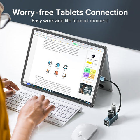 USB 3.0 HUB Splitter USB-C Adapter Dock -CO00139-Veeddydropshipping