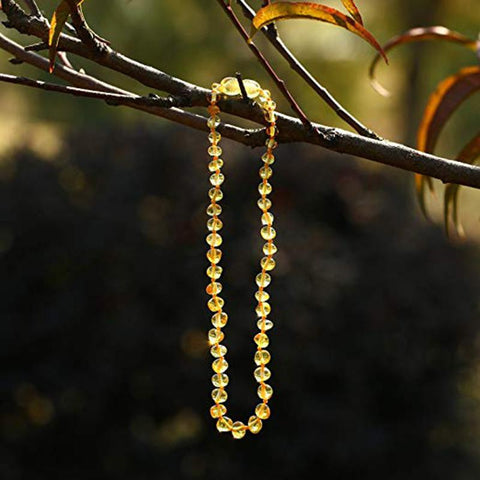 Amber Teething Necklaces for Baby Handmade-JW00047-Veeddydropshipping