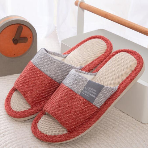 Flat Shoes Comfort Anti-slip Home Linen Slipper Unisex-BS01117-Veeddydropshipping