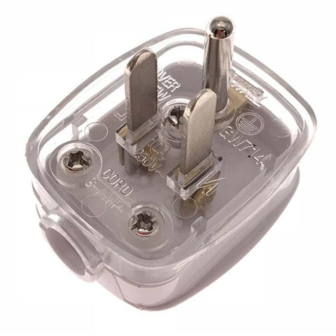 White America Ground 3 Pole Male US Wiring Plug Type B Power Strip Connector -CE00179-Veeddydropshipping