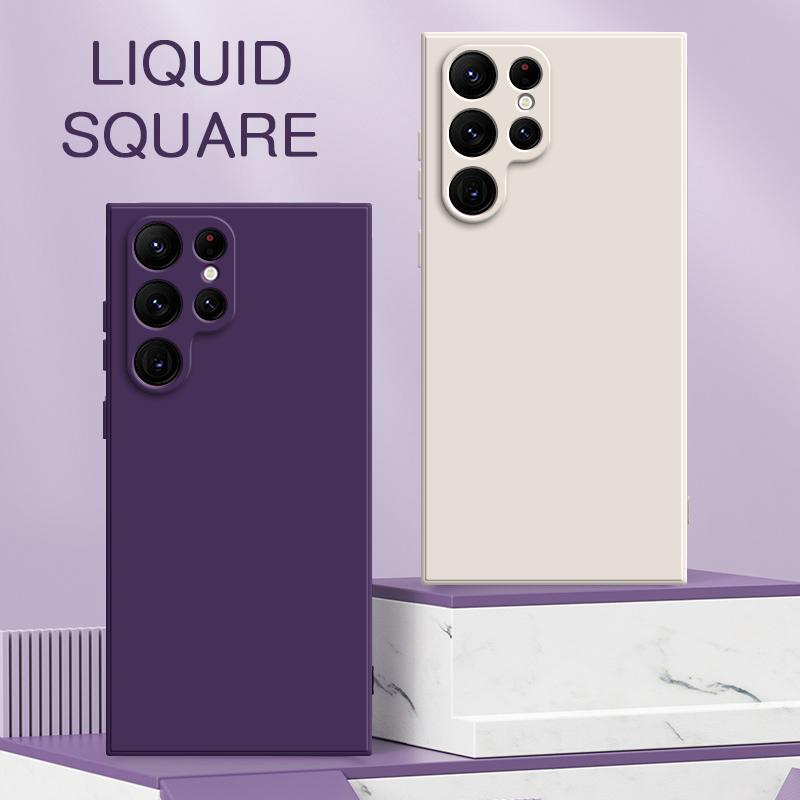 Square Liquid Silicone Case for Samsung Galaxy S23 Plus Ultra 360 Protective-PA00222-Veeddydropshipping