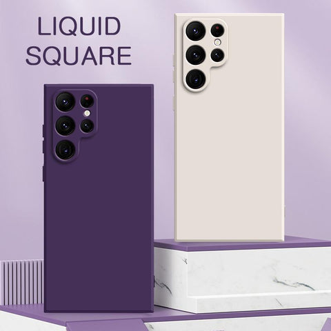Square Liquid Silicone Case for Samsung Galaxy S23 Plus Ultra 360 Protective-PA00222-Veeddydropshipping