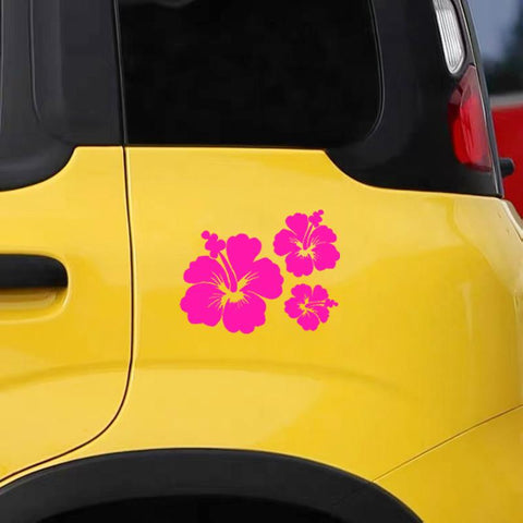 Hibiscus Flower Decals Car Sticker Waterproof Car-AM00999-Veeddydropshipping