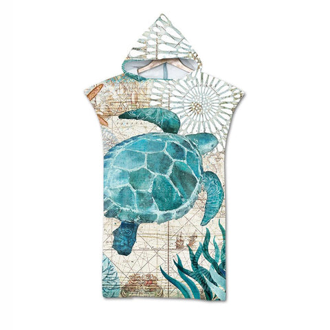 Hot Sale Customizable Microfiber Quick-drying Beach Towel Hooded  Absorbent -OS00242-Veeddydropshipping