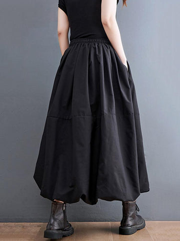 Vintage High Waist Pleated Skirt Women-WF00563-Veeddydropshipping