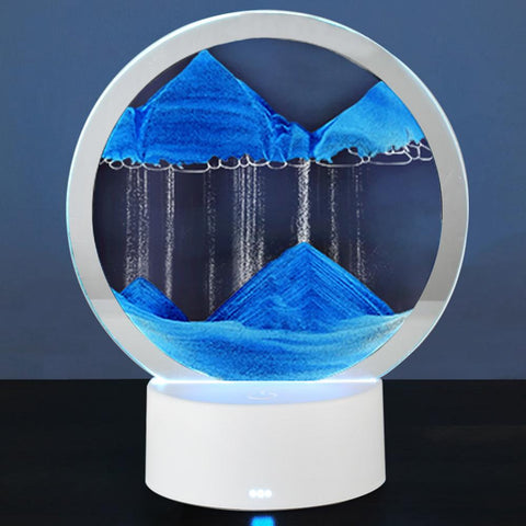 Round 3D Glass Moving Sand Art Painting Sandscape-HA00313-Veeddydropshipping