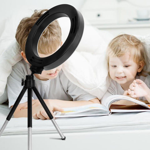 26 16 cm Selfie Ring Light with Tripod Stand &amp; Mobile Holder Photography Led Rim Of Lamp-PA00813-Veeddydropshipping