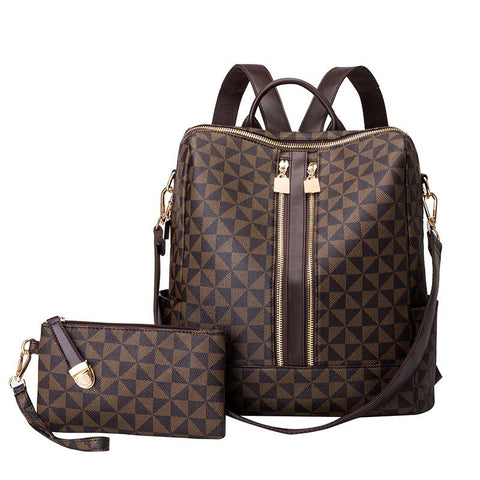 Ladies Personality Backpack Backpack Large Capacity Backpack Mother and Child-BS00014-Veeddydropshipping